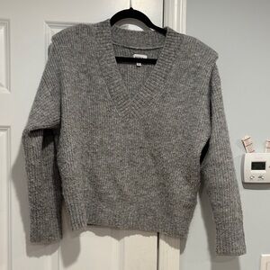 Pistola Gray V-Neck Sweater